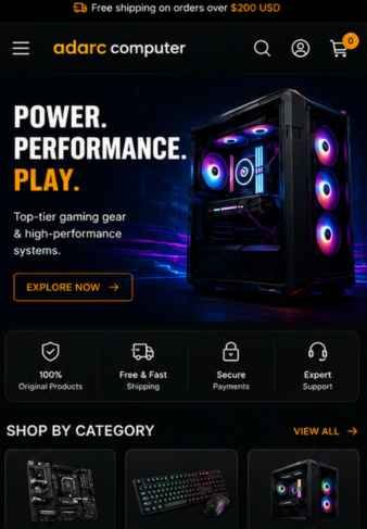 Adarc Computer – IT eCommerce Website by Yugta Bista Adarc Computer – IT eCommerce Website by Yugta Bista