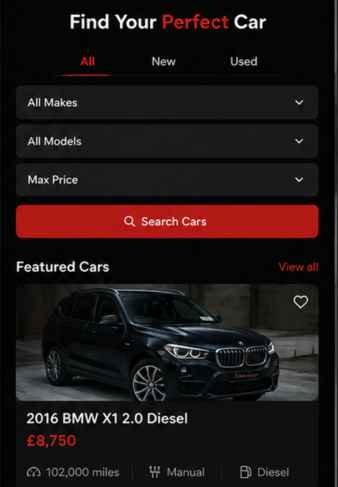 Yugta Bista – ABMB Motors Used Car Dealership Website ABMB Motors – Automotive Website Development by Yugta Bista