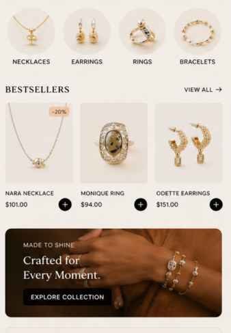 Yugta Bista – Mountain & Moon Jewellery eCommerce Website Mountain & Moon – Jewellery eCommerce Website by Yugta Bista